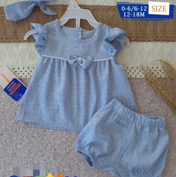 طقم بناتي حرير 3قطع