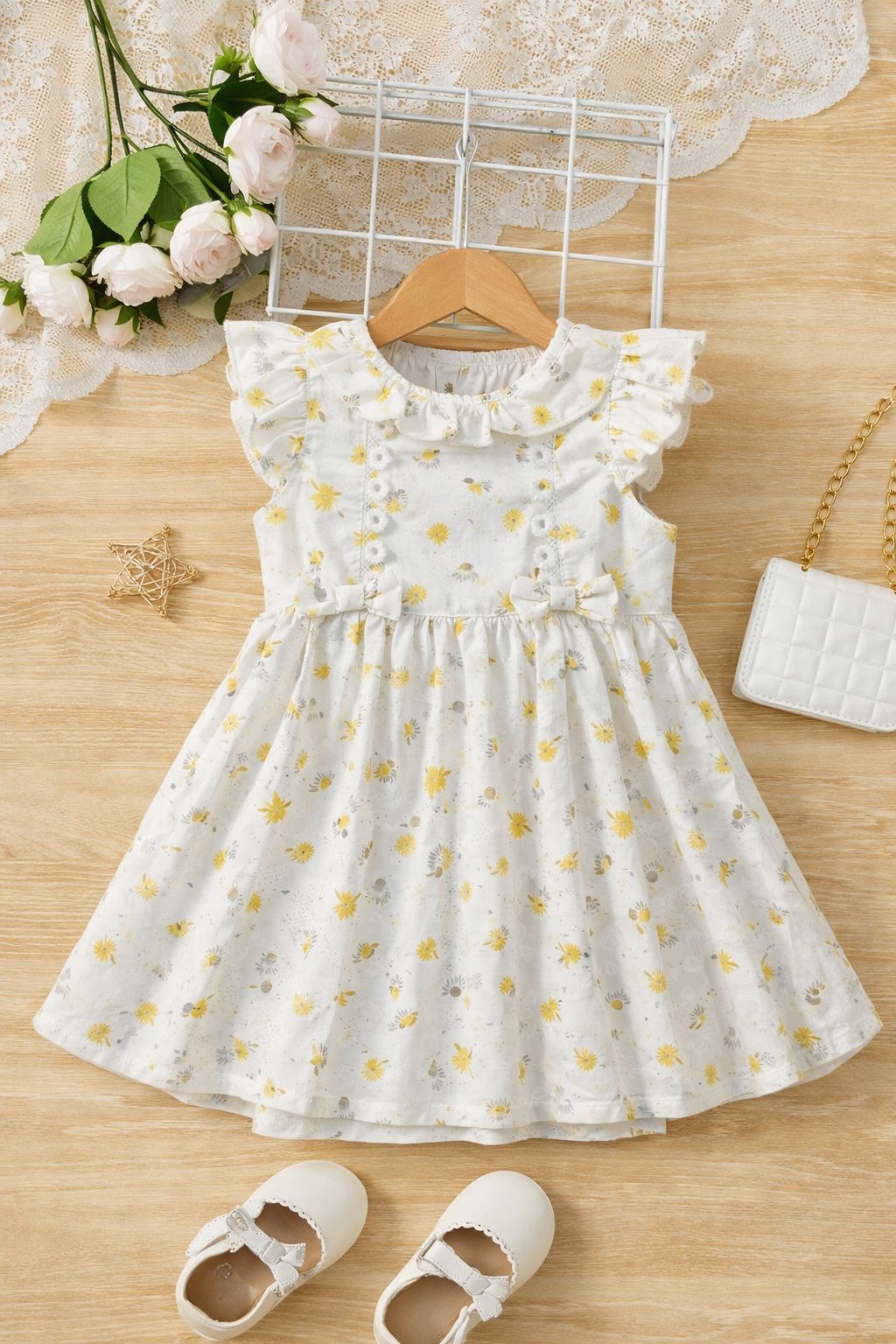 دريس  بناتي مطبوع ورد