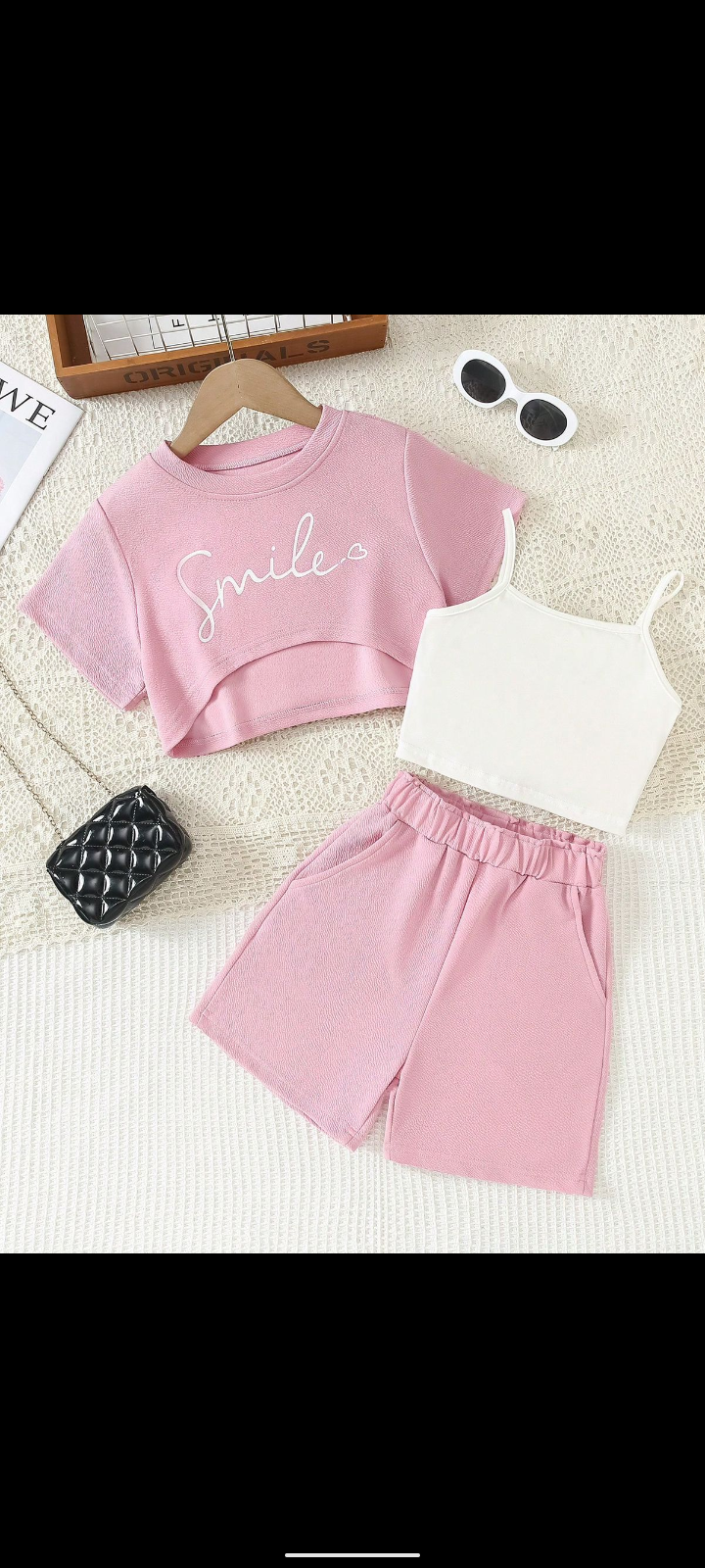 طقم بناتي شي ان 3قطع