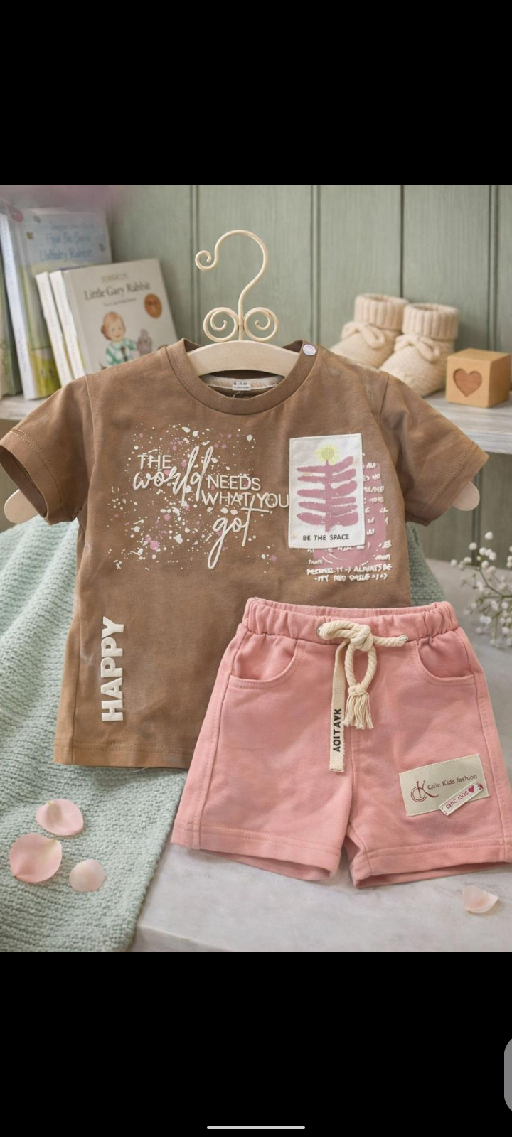 طقم بناتي شورت ميلتون