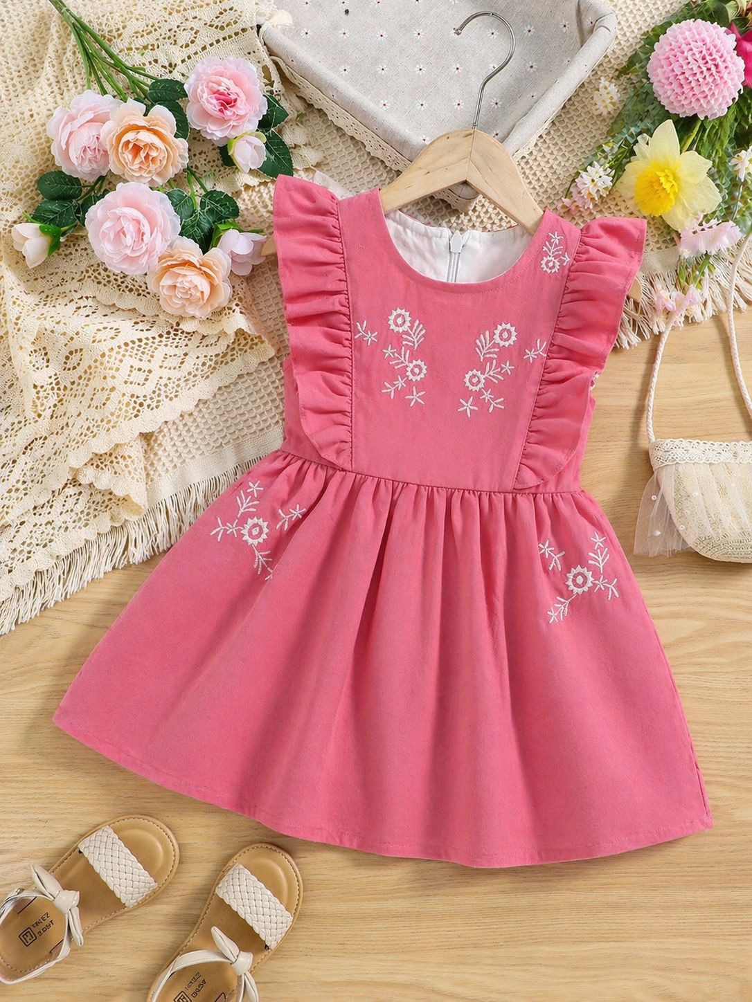 فستان بناتى بيبي مطبوع ورد